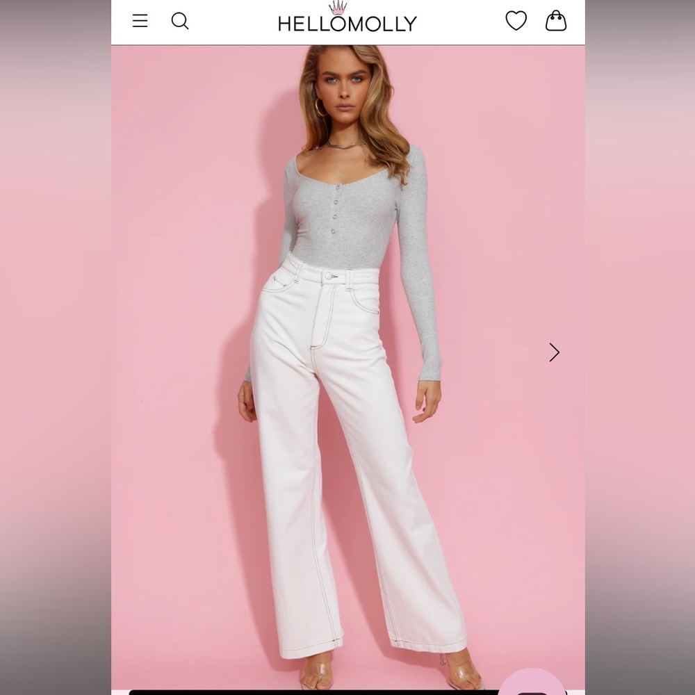 COWGIRL DANCE CROP JEANS WHITE size L